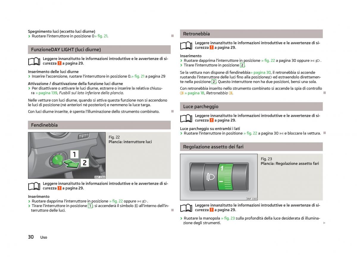 Skoda Citigo manuale del proprietario / page 32