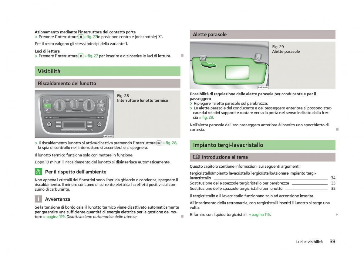 Skoda Citigo manuale del proprietario / page 35