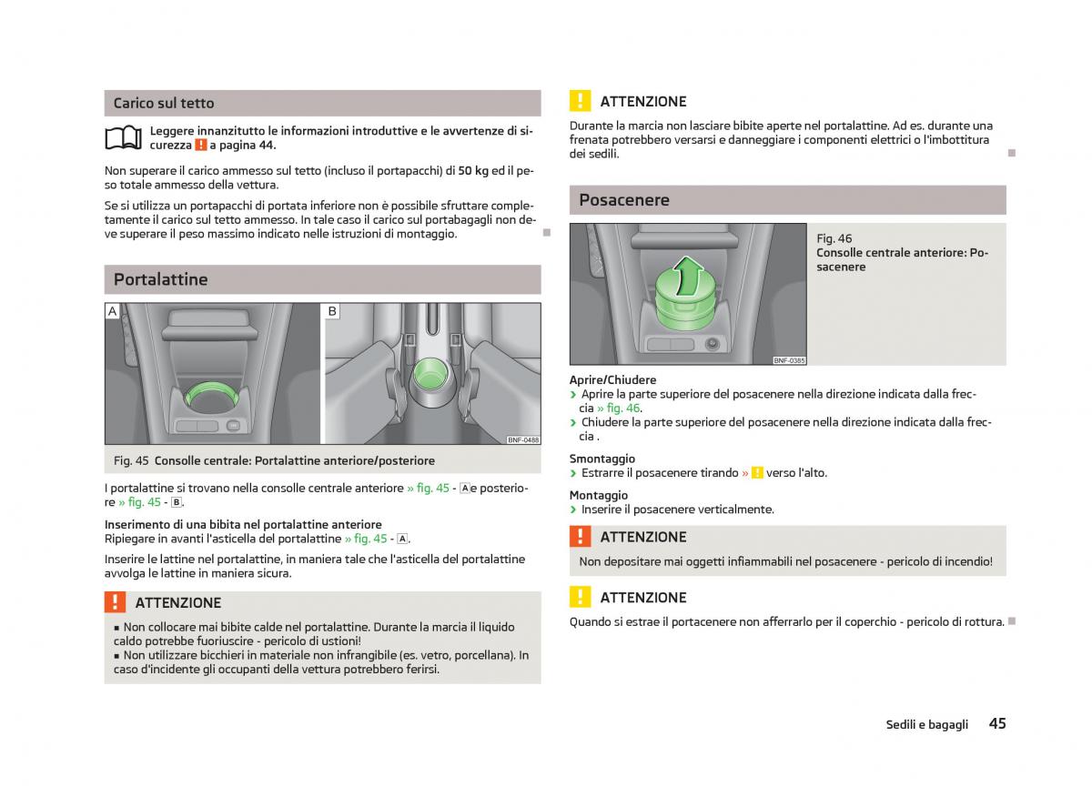 Skoda Citigo manuale del proprietario / page 47