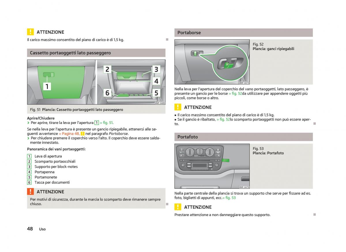 Skoda Citigo manuale del proprietario / page 50