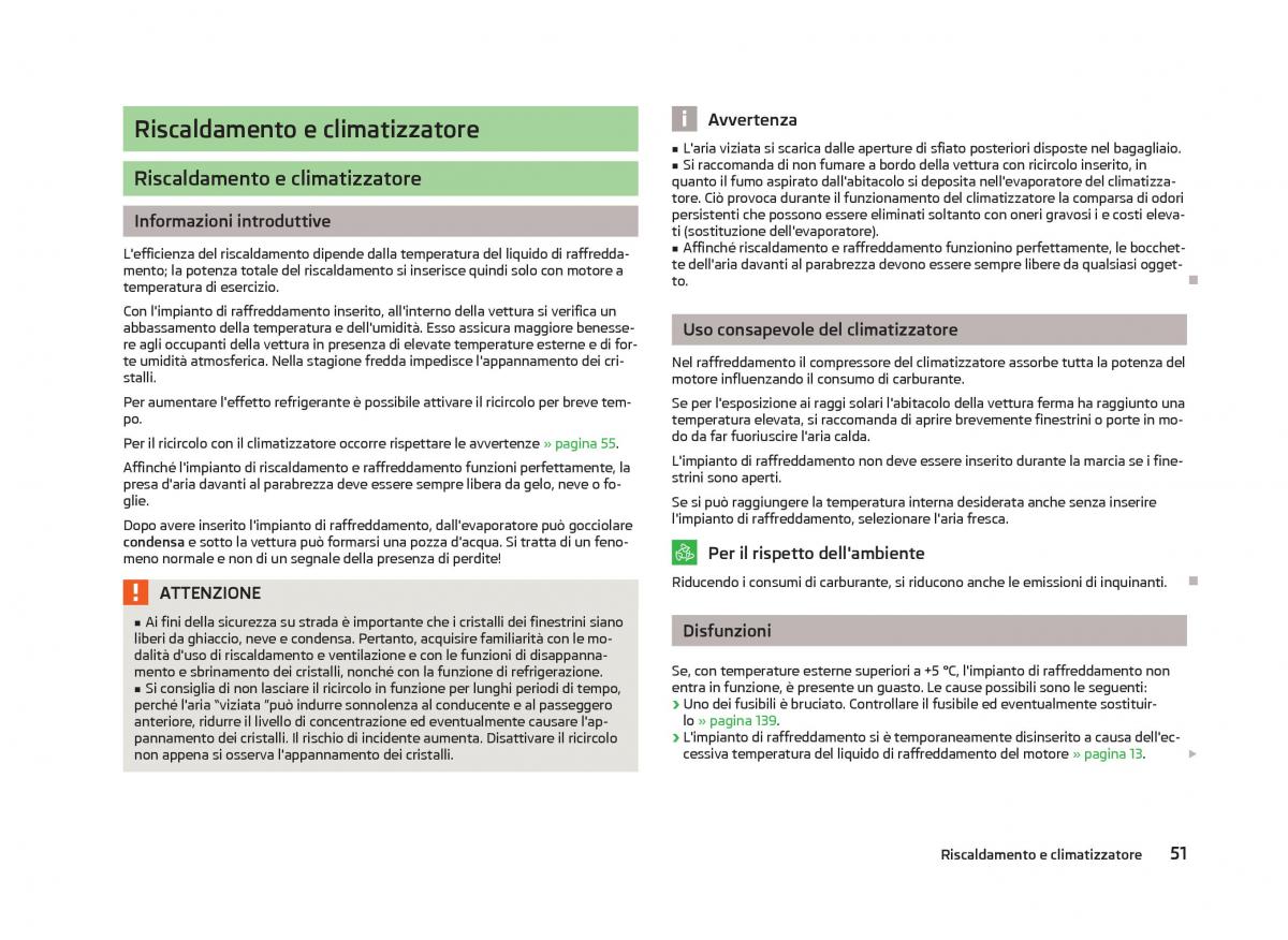 Skoda Citigo manuale del proprietario / page 53