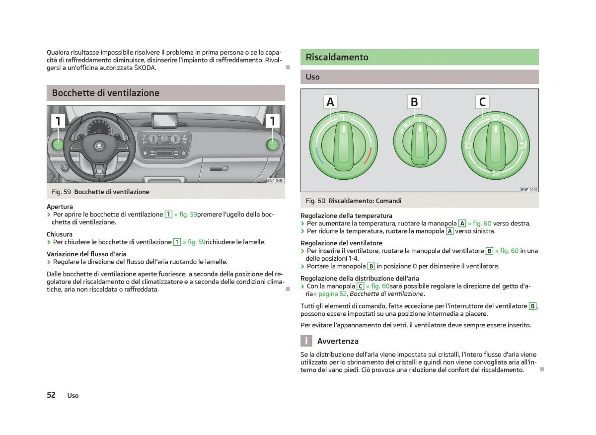 Skoda Citigo manuale del proprietario / page 54