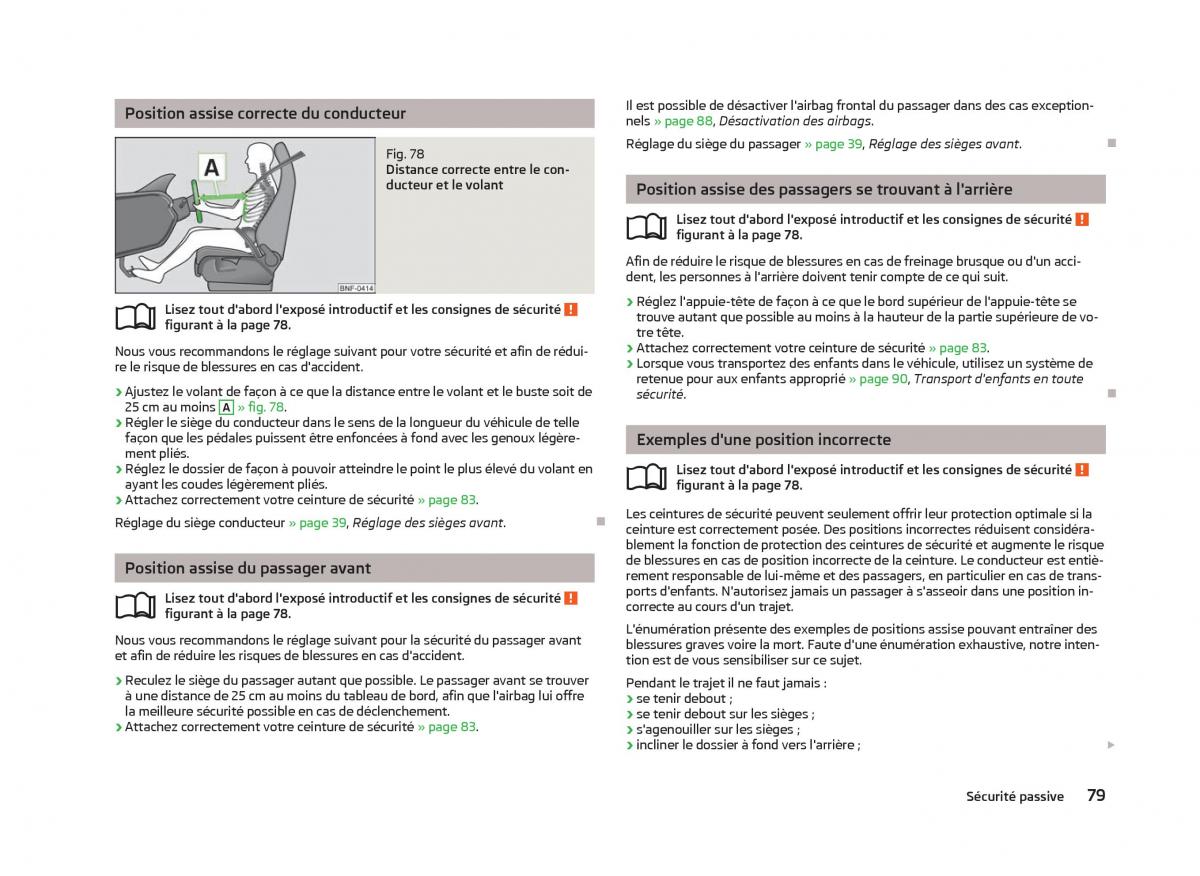 Skoda Citigo manuel du proprietaire / page 81