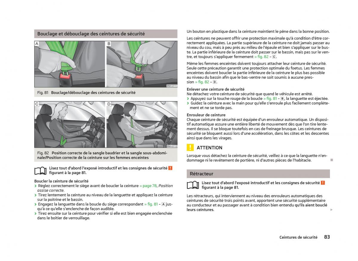 Skoda Citigo manuel du proprietaire / page 85