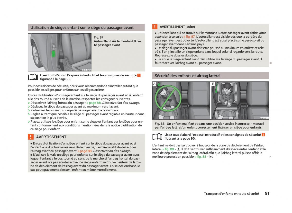 Skoda Citigo manuel du proprietaire / page 93