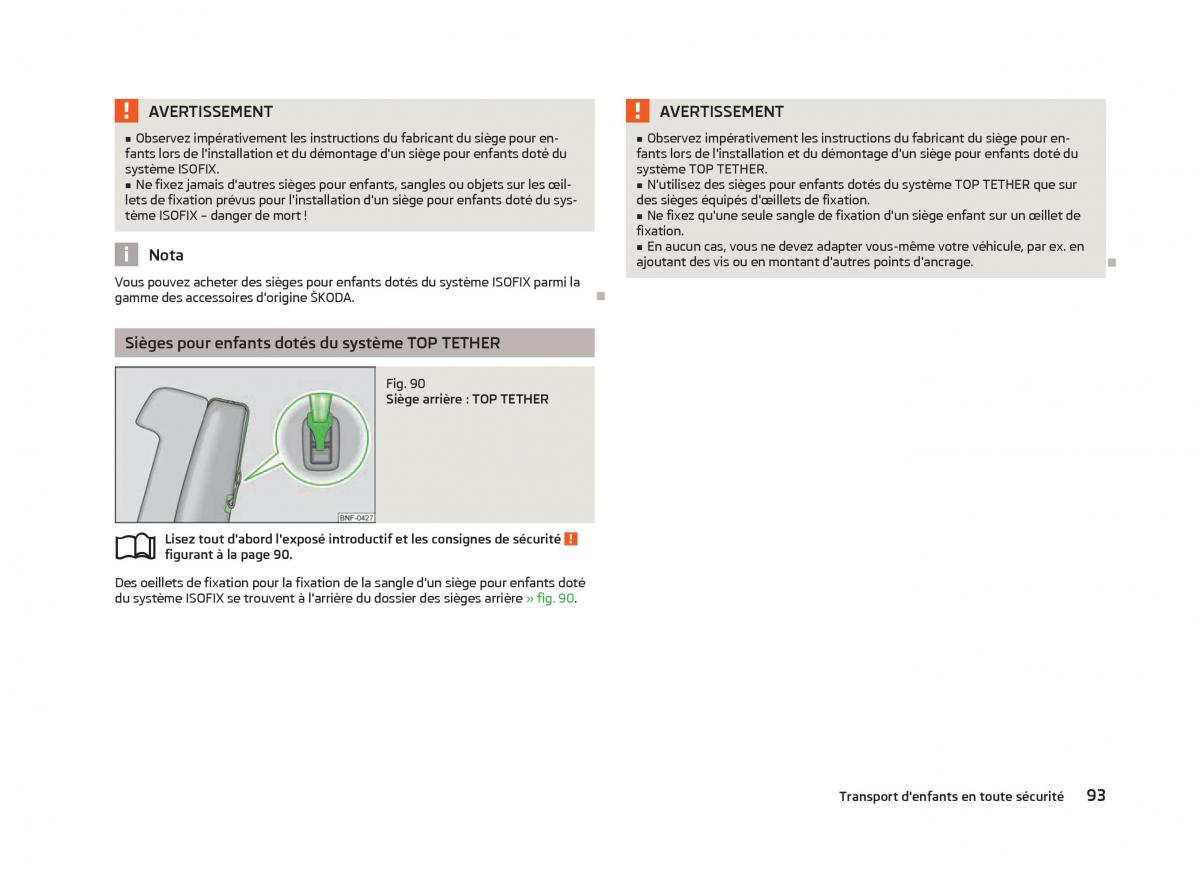 Skoda Citigo manuel du proprietaire / page 95