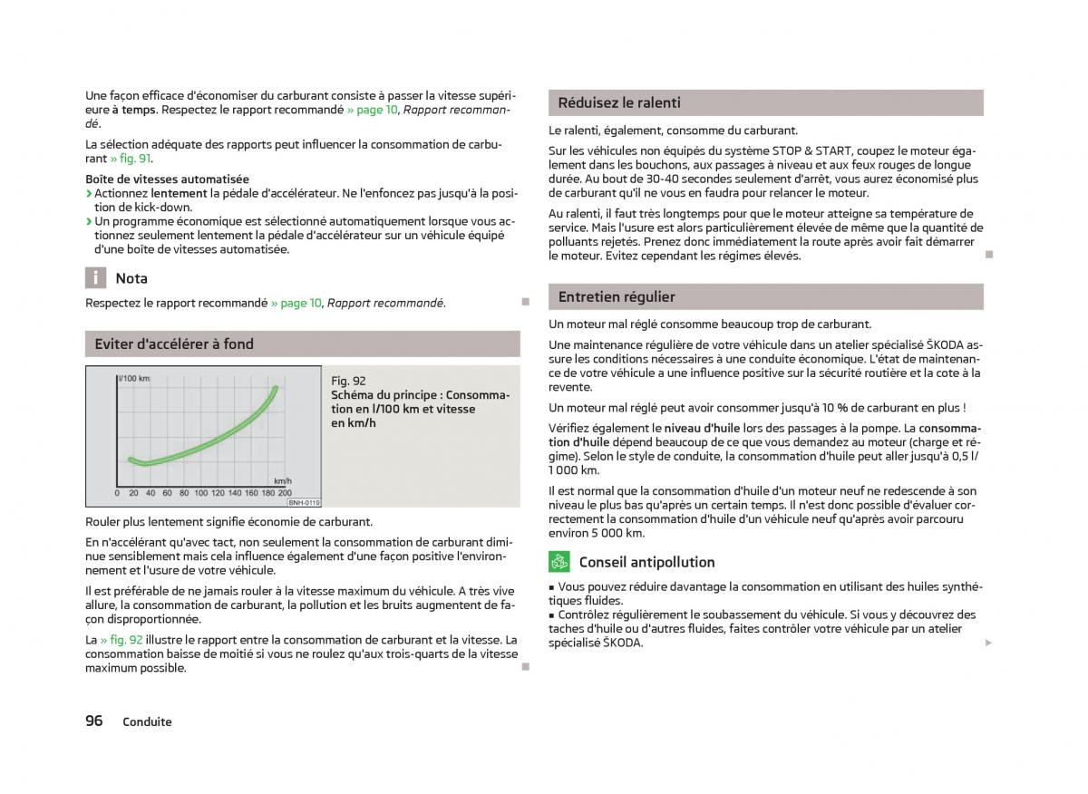 Skoda Citigo manuel du proprietaire / page 98