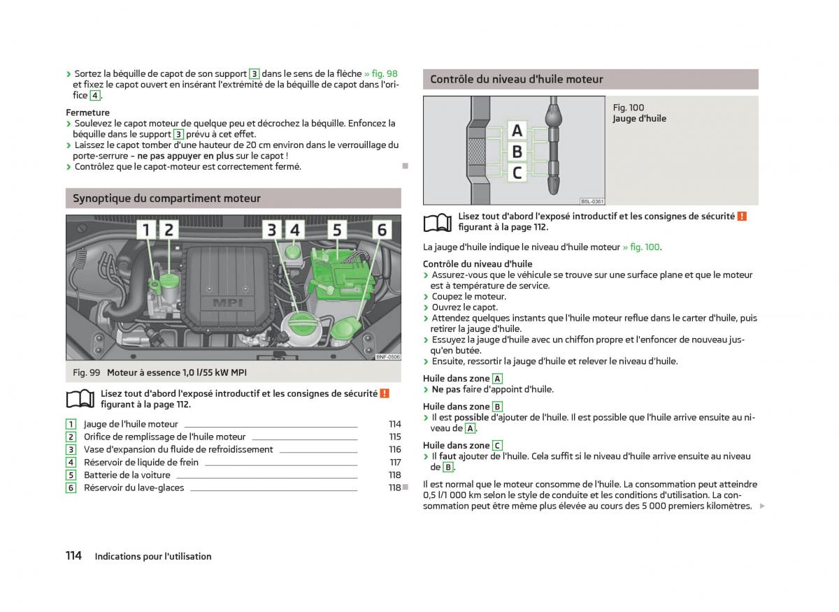 Skoda Citigo manuel du proprietaire / page 116