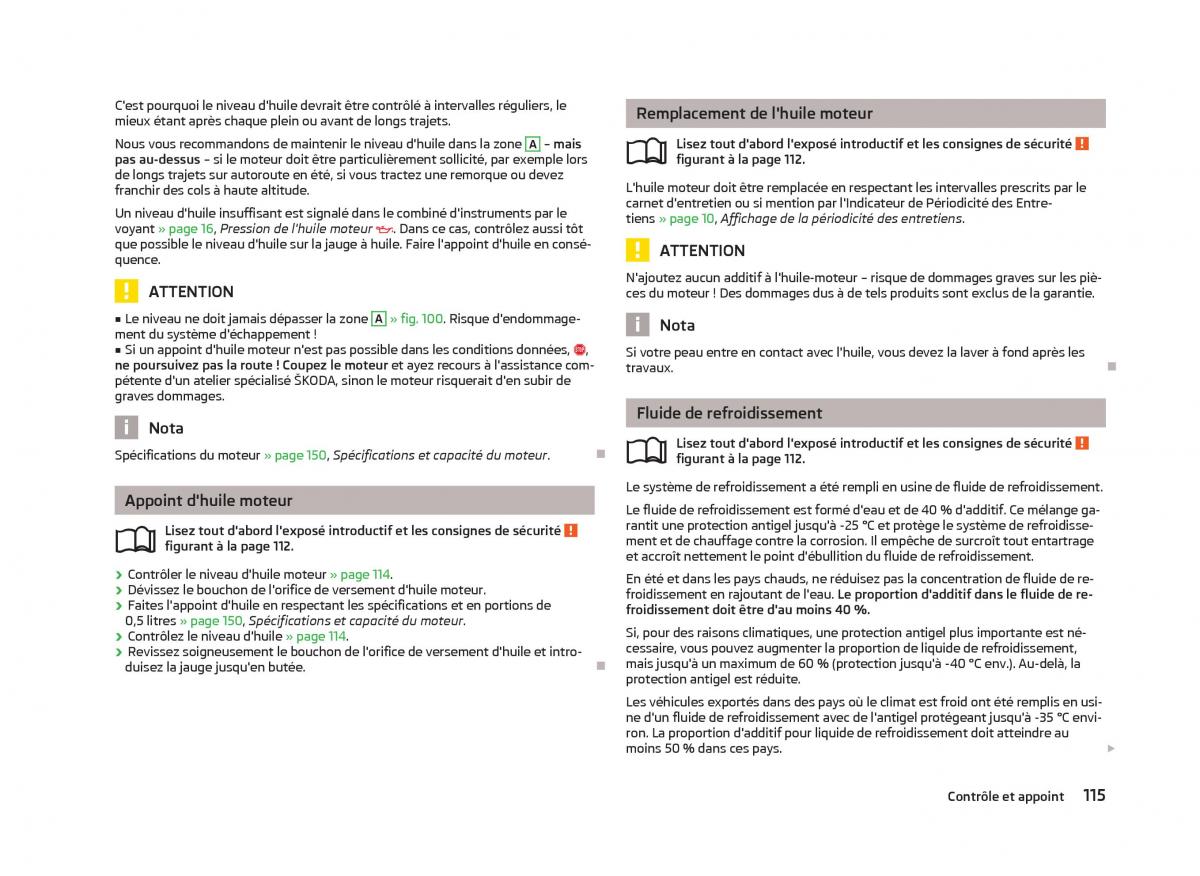 Skoda Citigo manuel du proprietaire / page 117