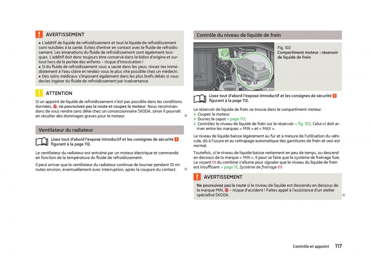 Skoda Citigo manuel du proprietaire / page 119