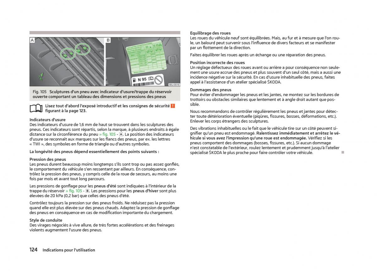 Skoda Citigo manuel du proprietaire / page 126