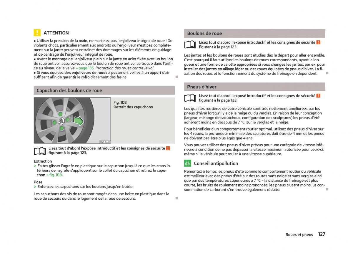 Skoda Citigo manuel du proprietaire / page 129