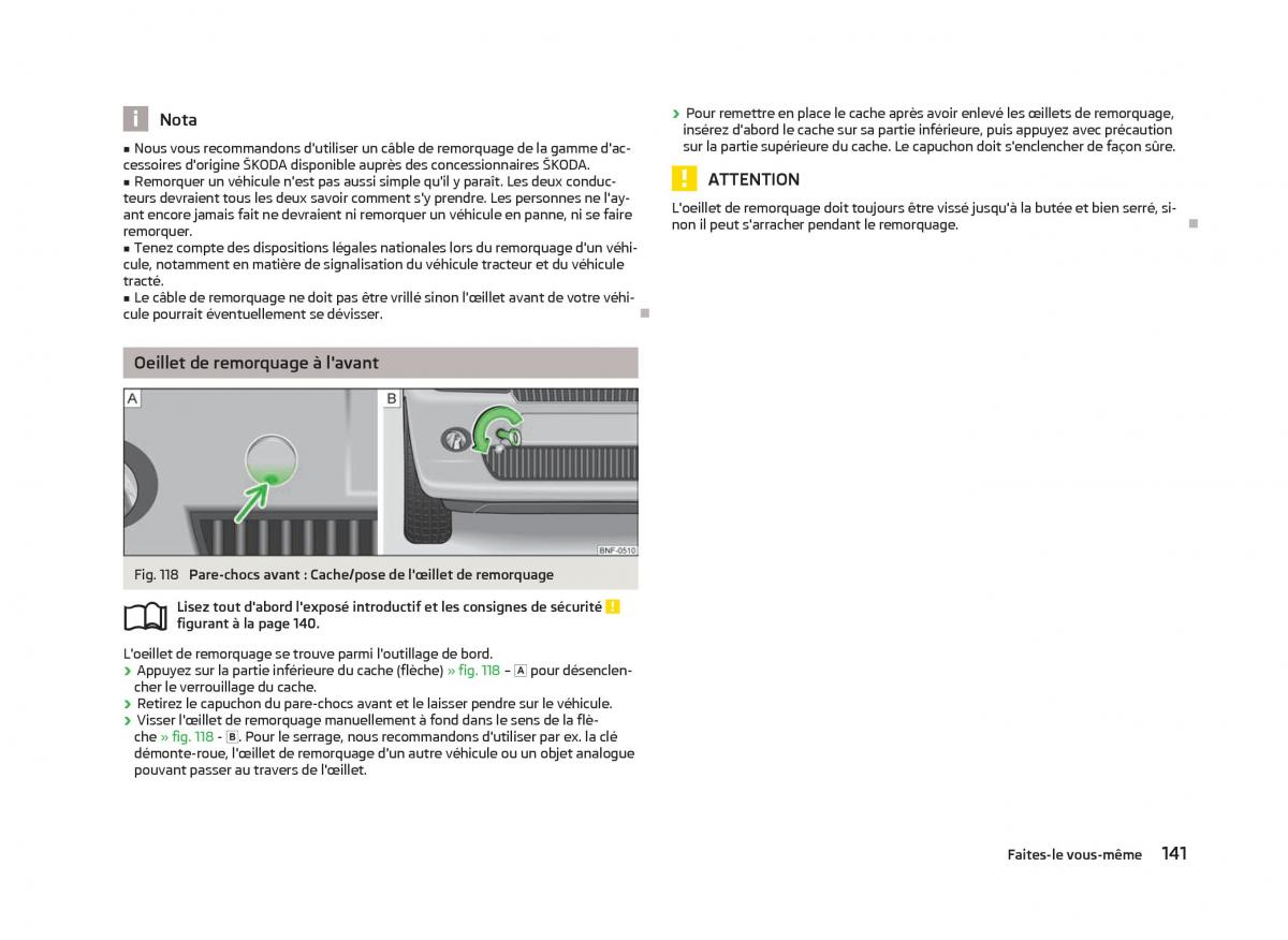 Skoda Citigo manuel du proprietaire / page 143