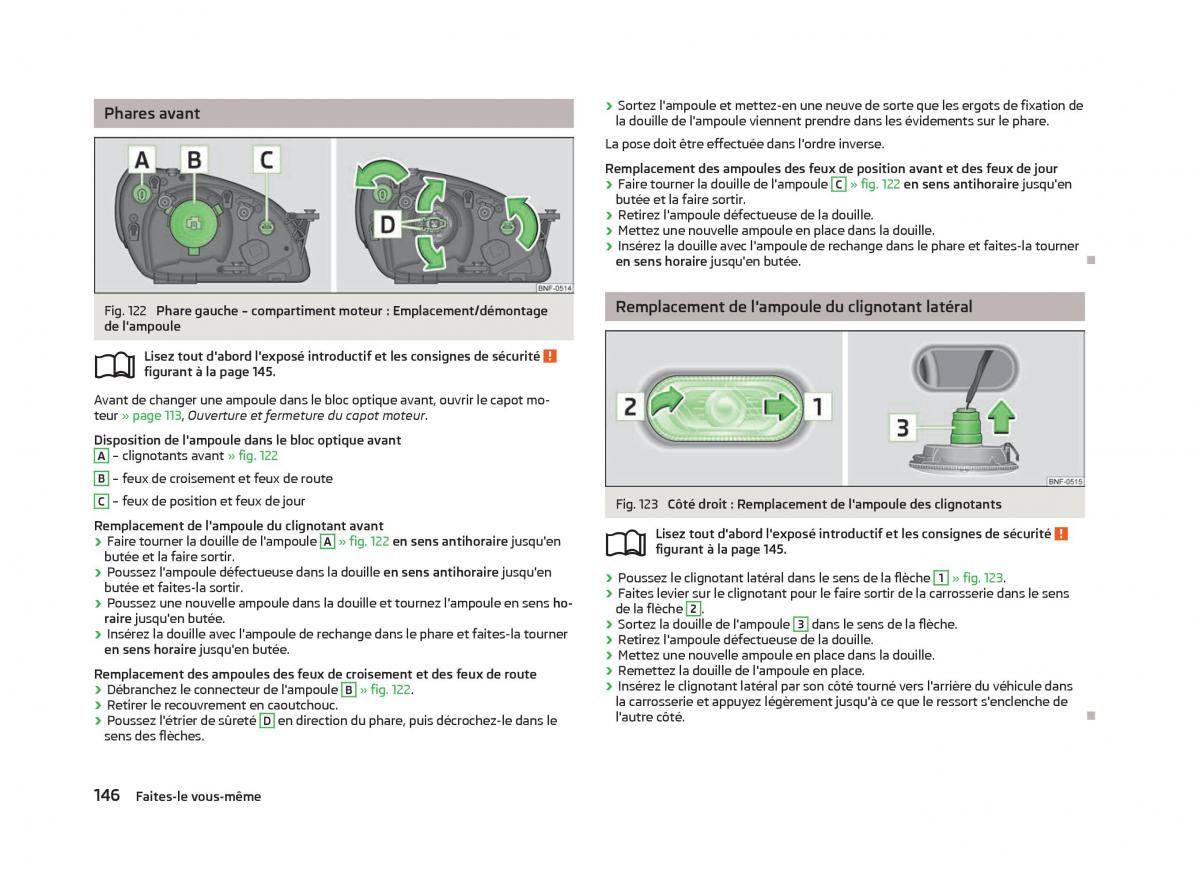 Skoda Citigo manuel du proprietaire / page 148