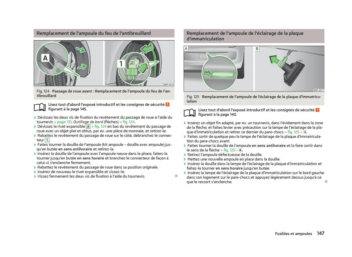 Skoda Citigo manuel du proprietaire / page 149