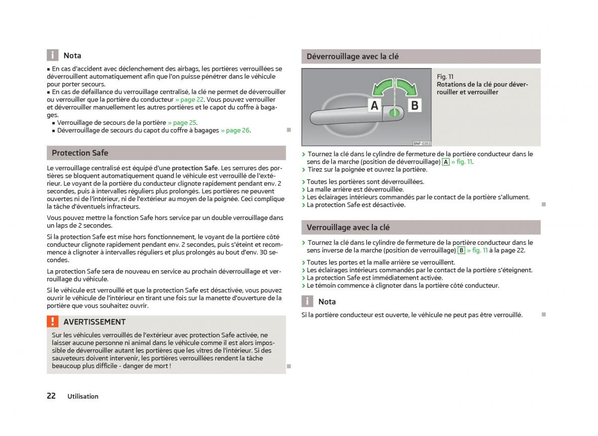 Skoda Citigo manuel du proprietaire / page 24