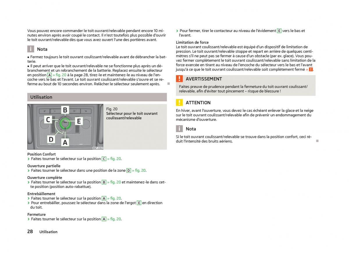 Skoda Citigo manuel du proprietaire / page 30