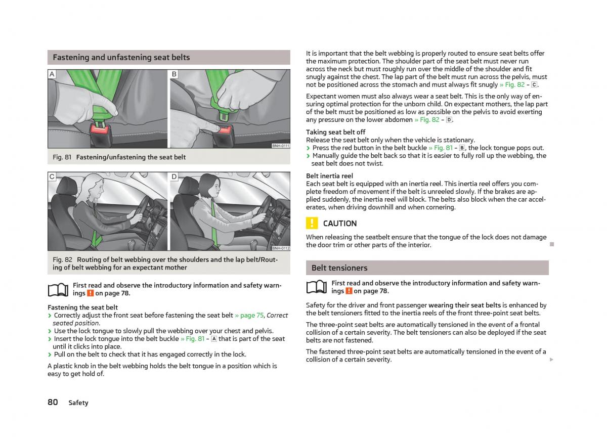 Skoda Citigo owners manual / page 82