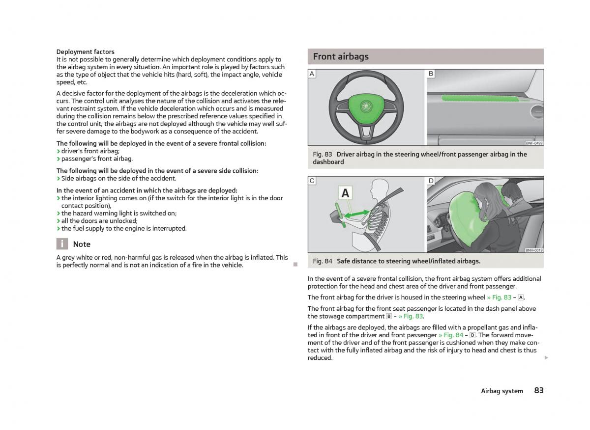 Skoda Citigo owners manual / page 85