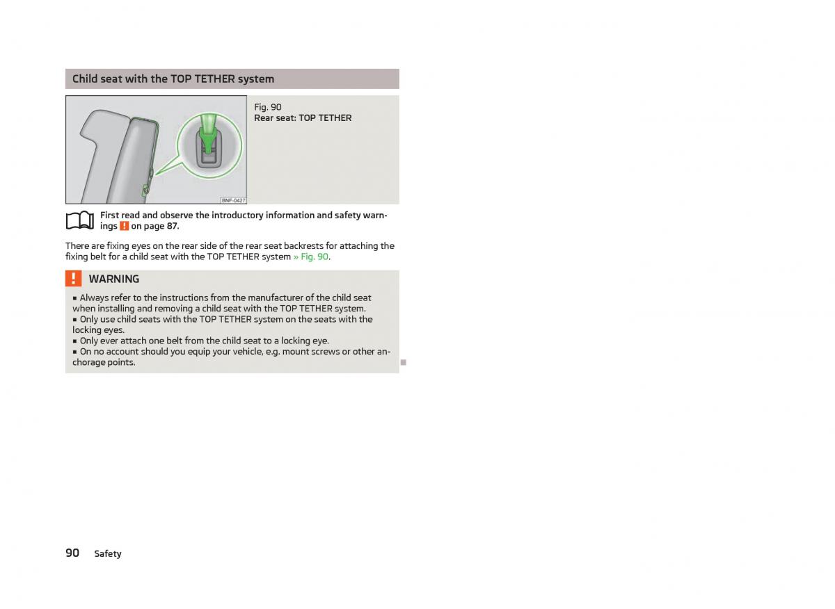 Skoda Citigo owners manual / page 92