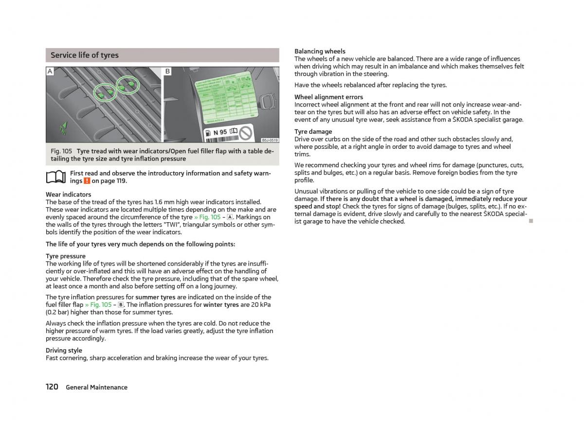 Skoda Citigo owners manual / page 122