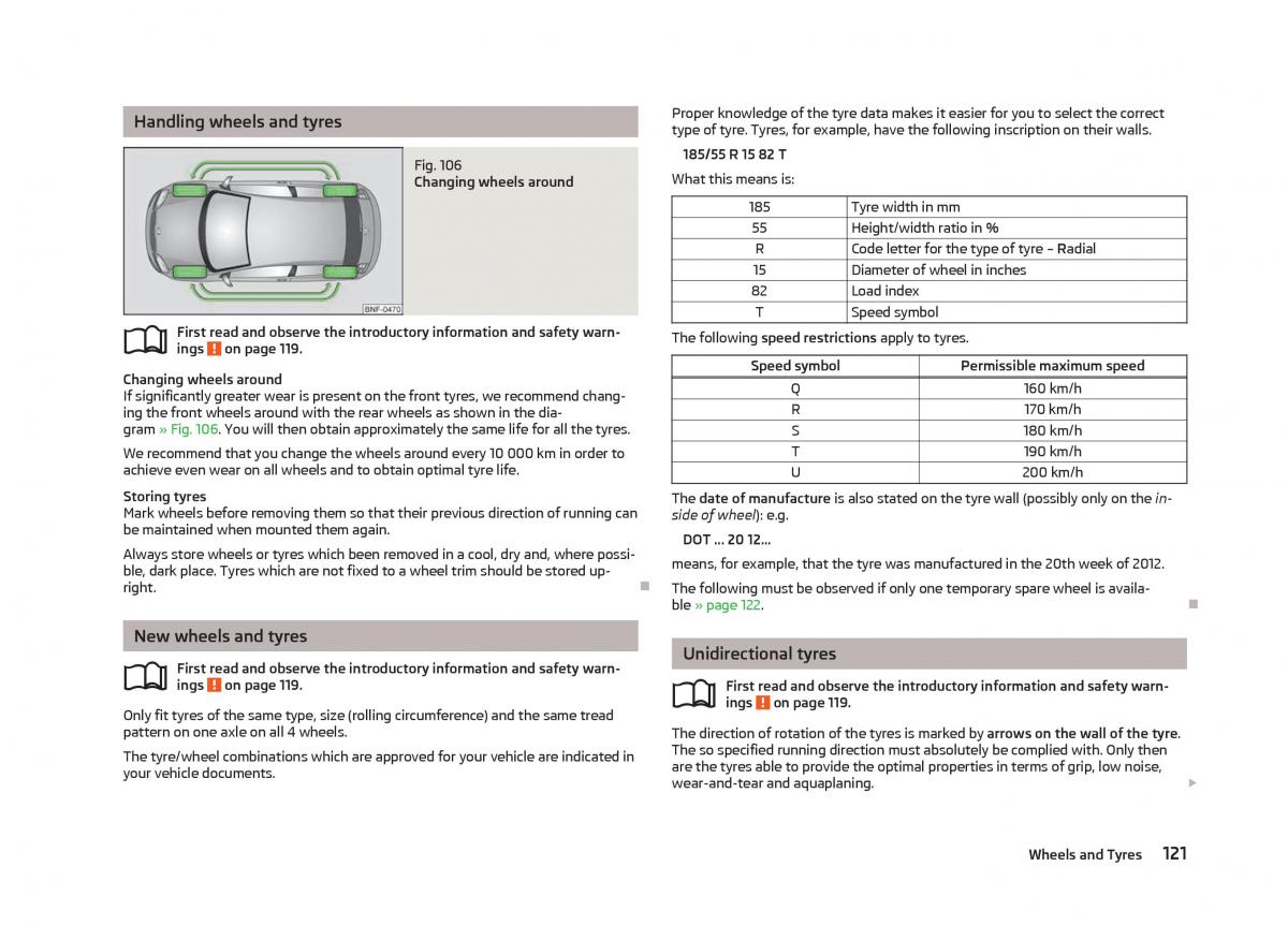 Skoda Citigo owners manual / page 123