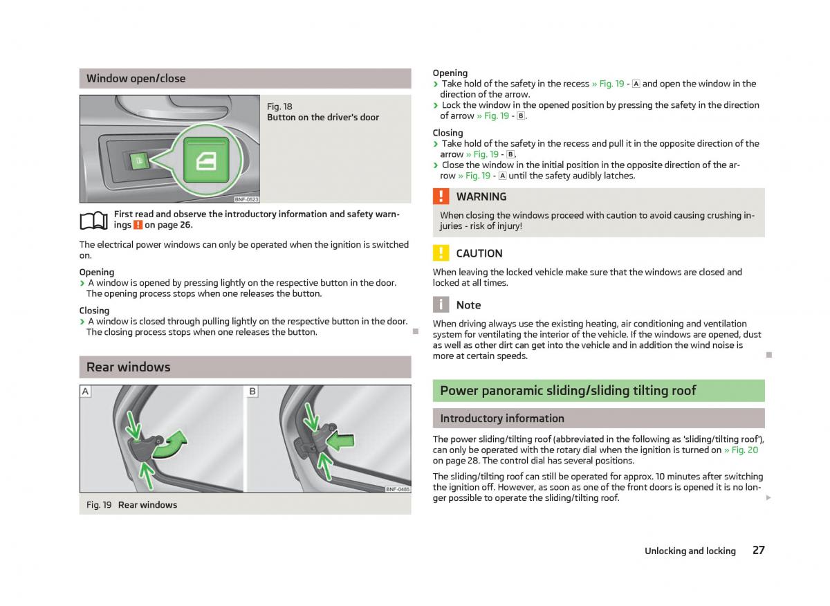 Skoda Citigo owners manual / page 29