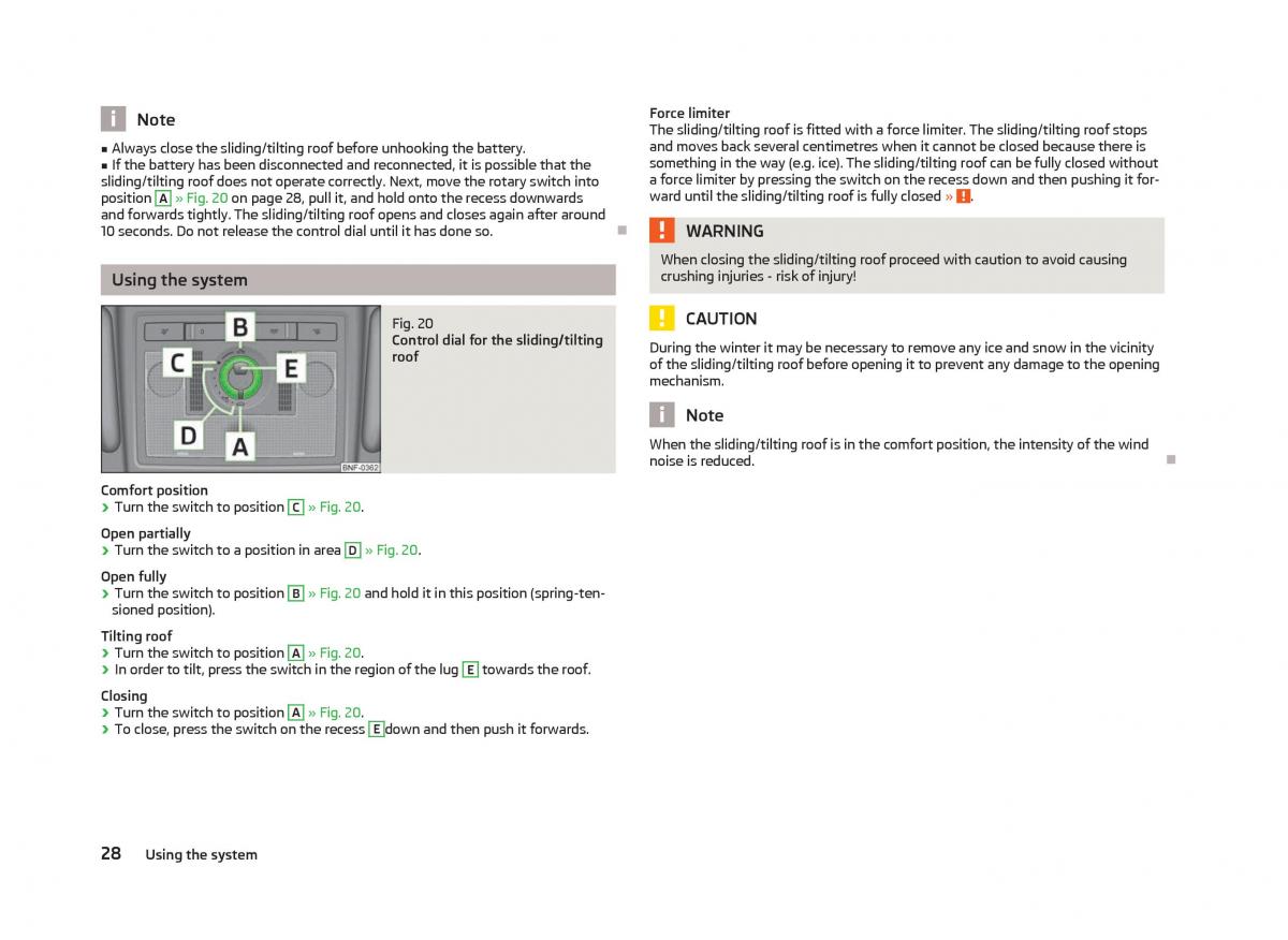 Skoda Citigo owners manual / page 30