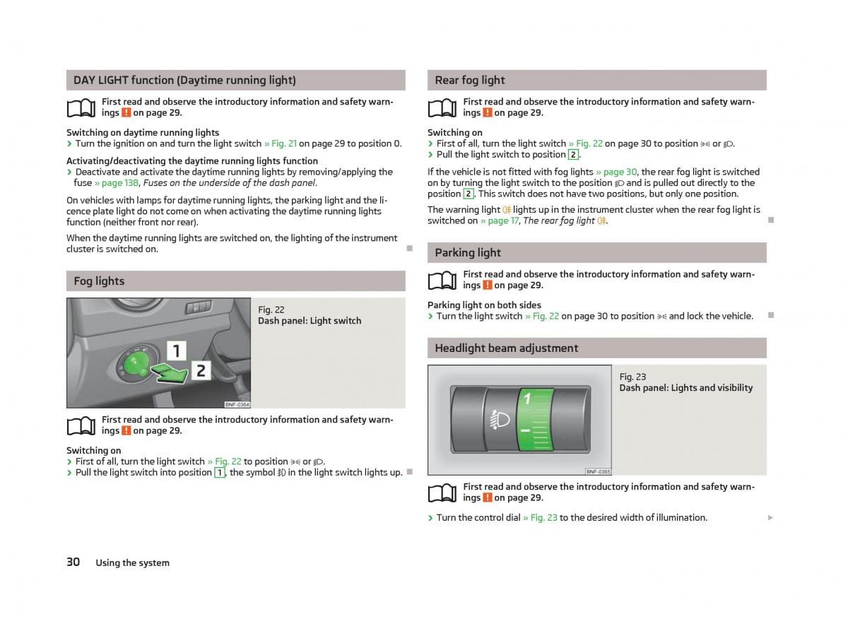 Skoda Citigo owners manual / page 32