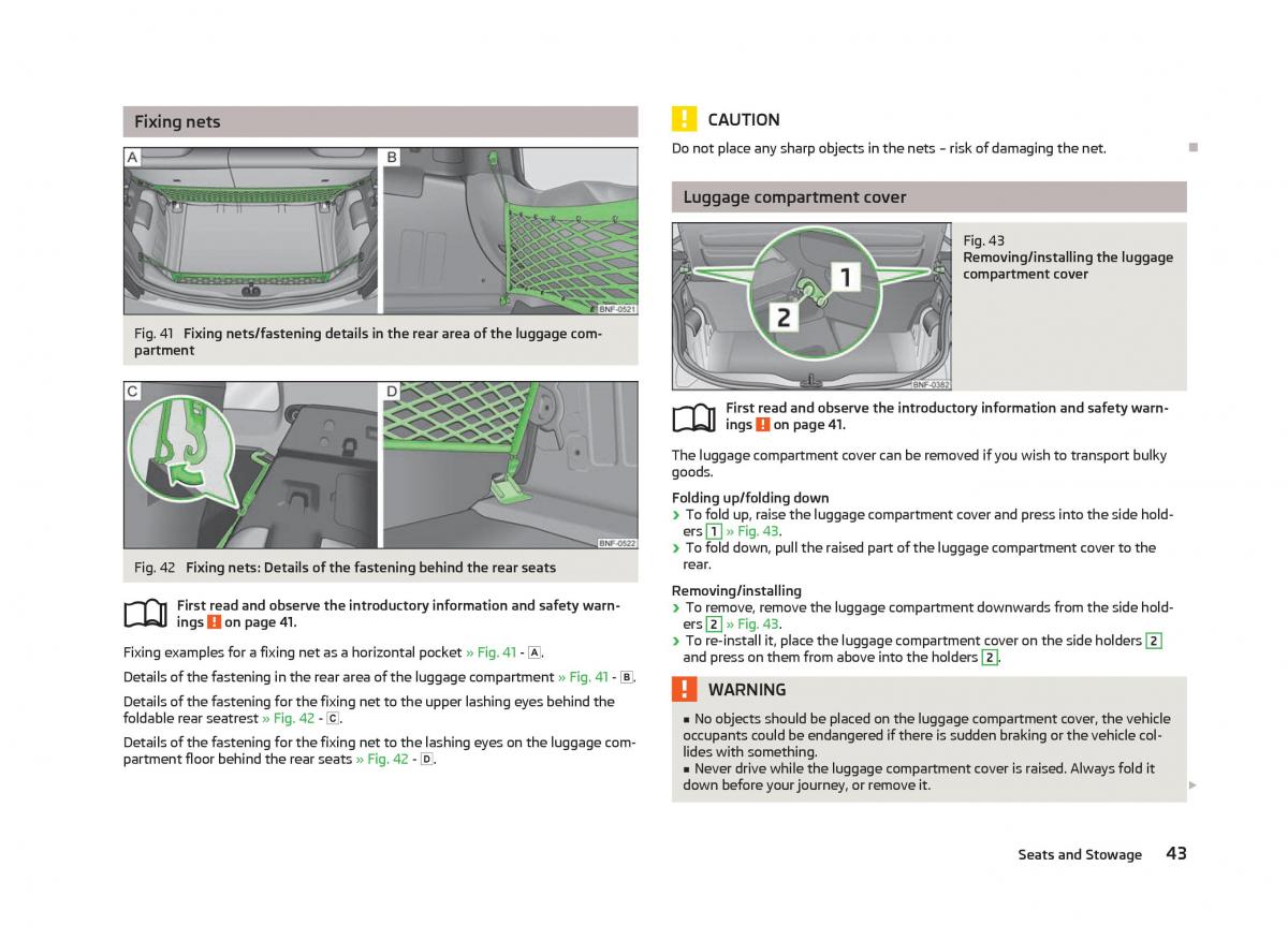 Skoda Citigo owners manual / page 45