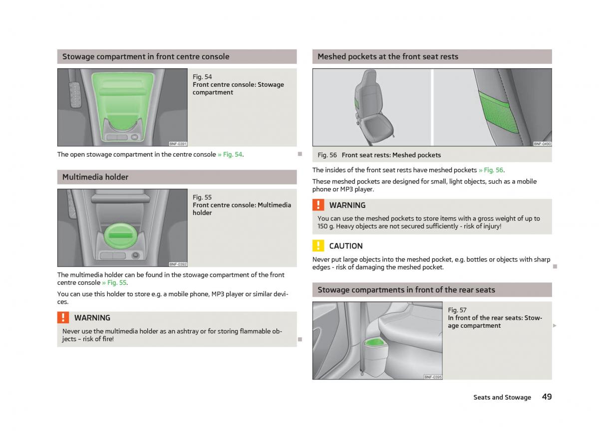 Skoda Citigo owners manual / page 51