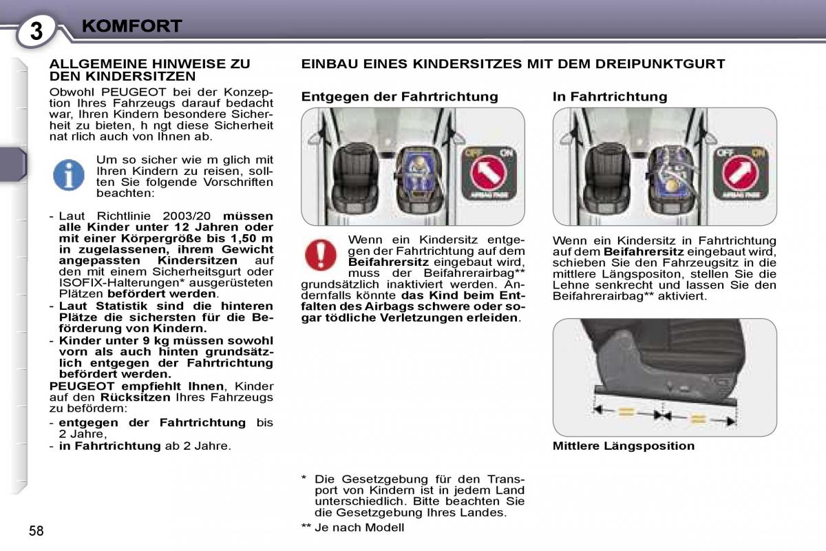 Peugeot 407 Handbuch / page 57