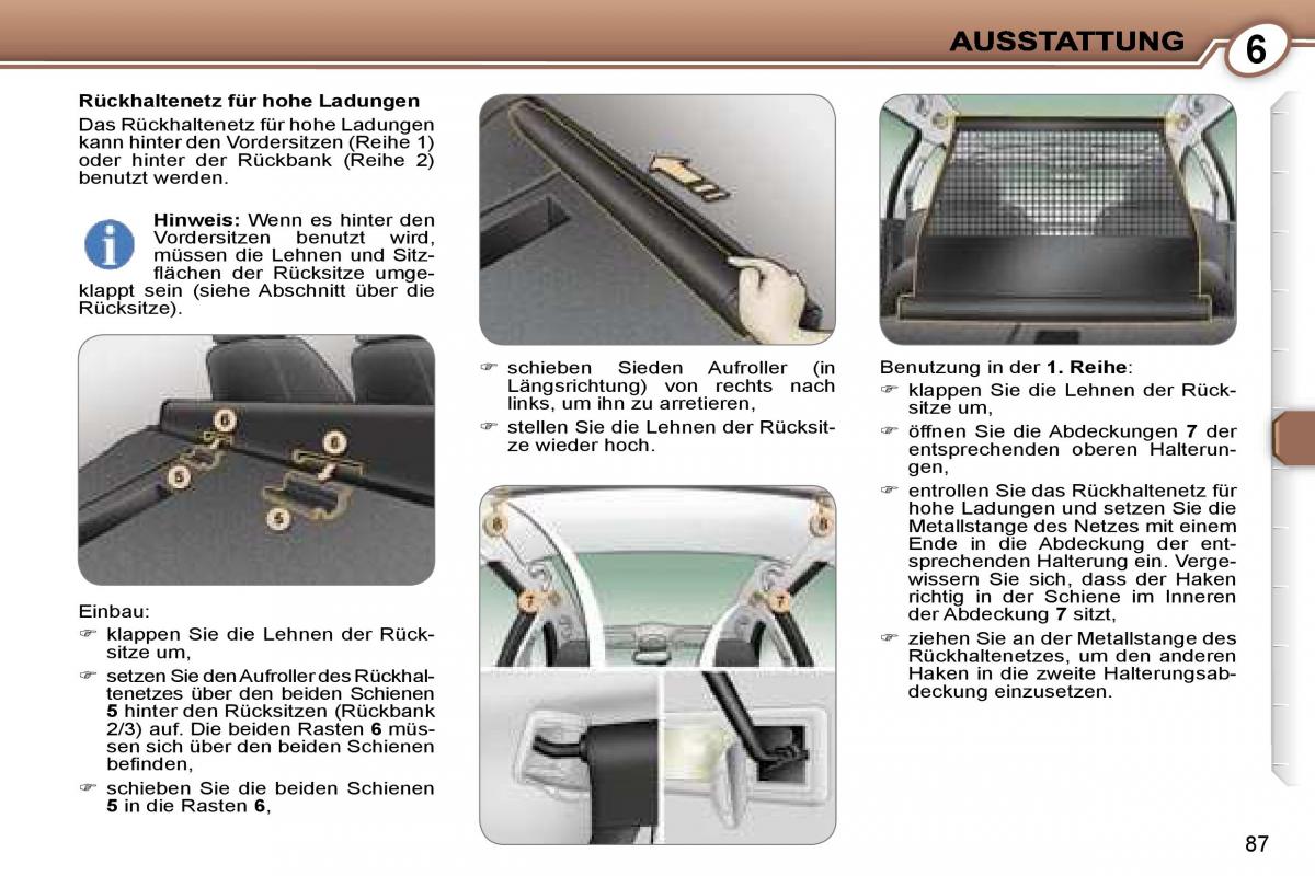 Peugeot 407 Handbuch / page 96