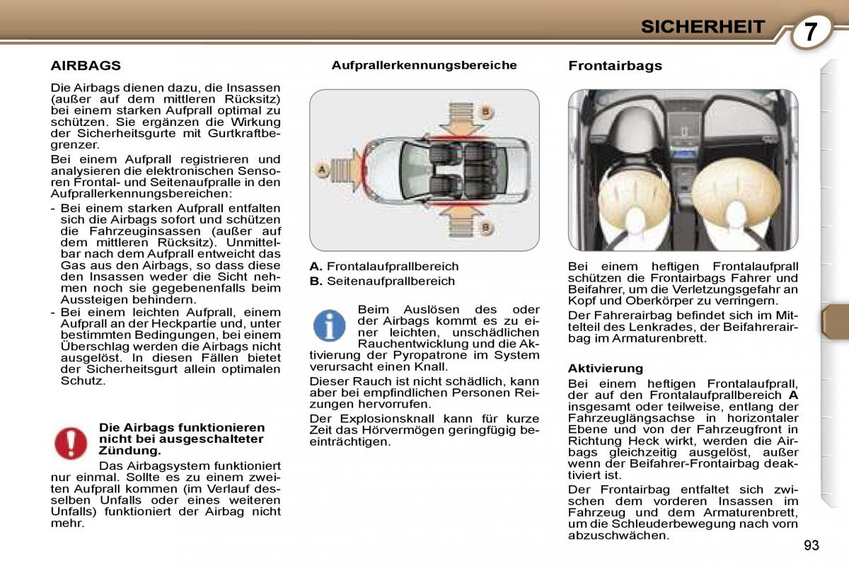 Peugeot 407 Handbuch / page 105