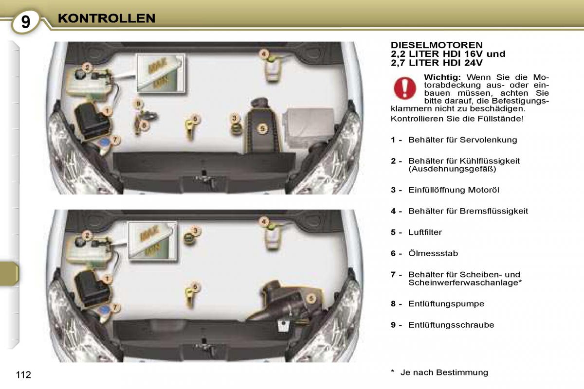 Peugeot 407 Handbuch / page 124