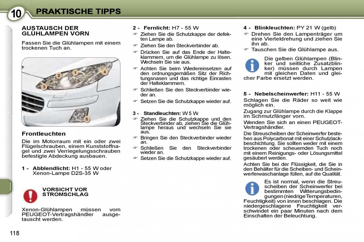 Peugeot 407 Handbuch / page 131