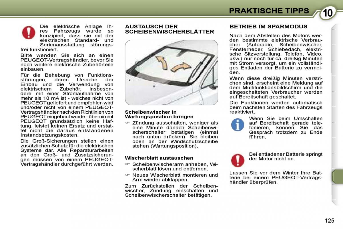 Peugeot 407 Handbuch / page 139