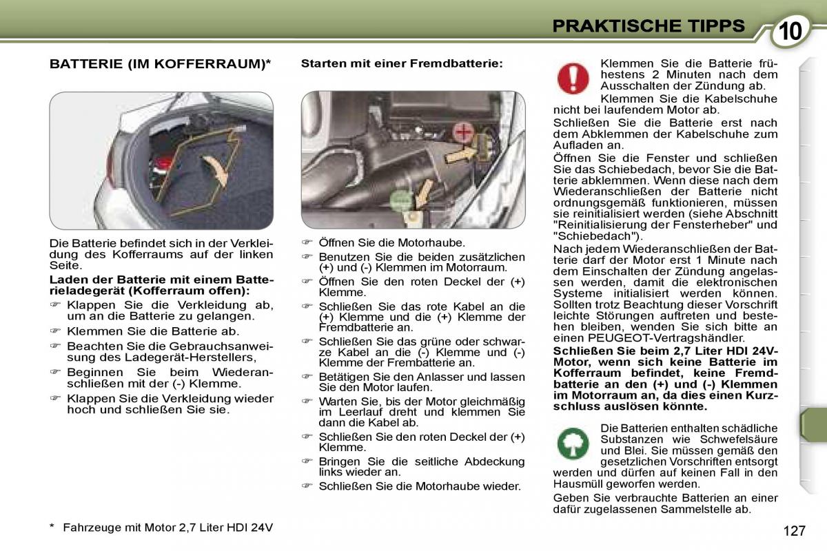 Peugeot 407 Handbuch / page 144