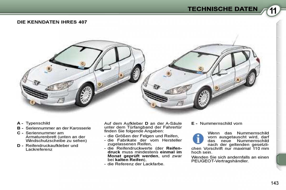 Peugeot 407 Handbuch / page 160