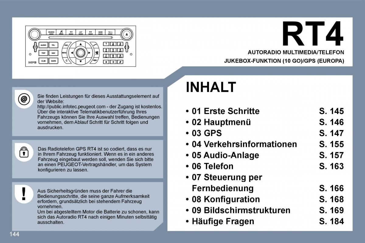 Peugeot 407 Handbuch / page 161