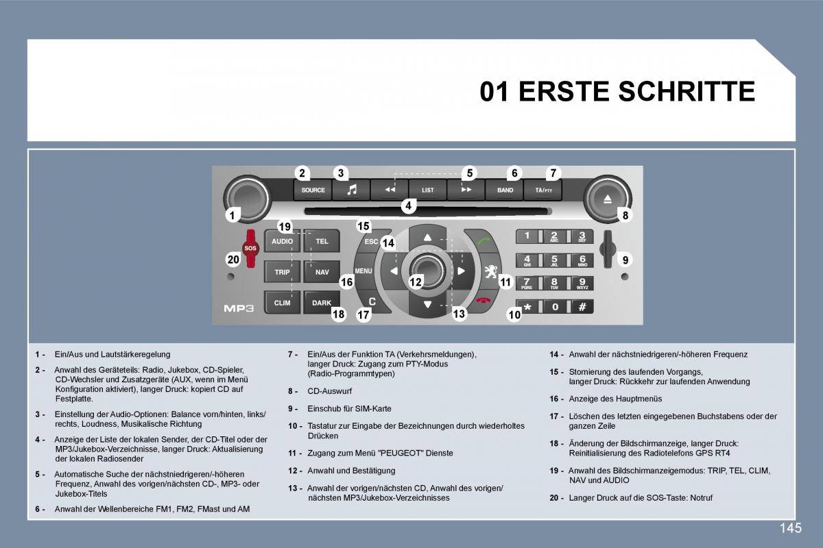 Peugeot 407 Handbuch / page 162