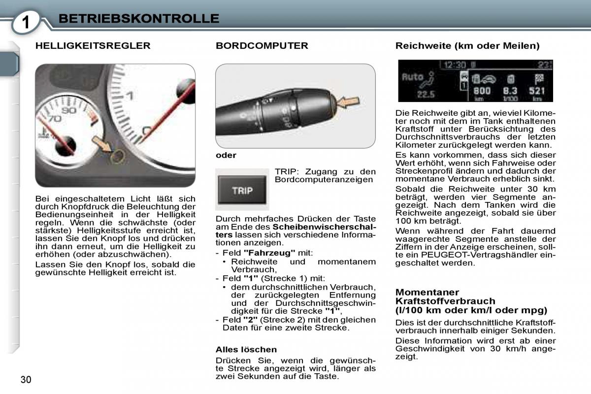 Peugeot 407 Handbuch / page 28