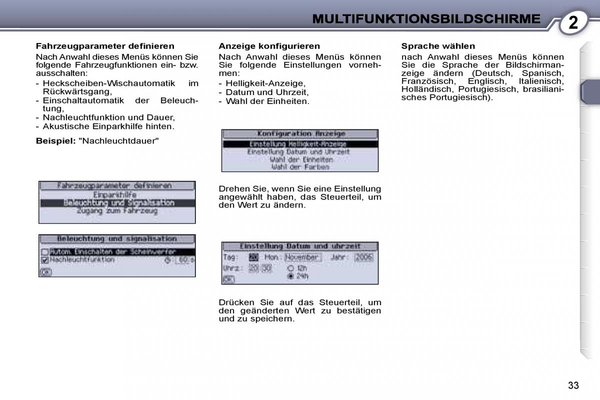 Peugeot 407 Handbuch / page 32