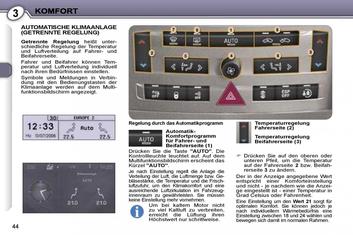 Peugeot 407 Handbuch / page 43