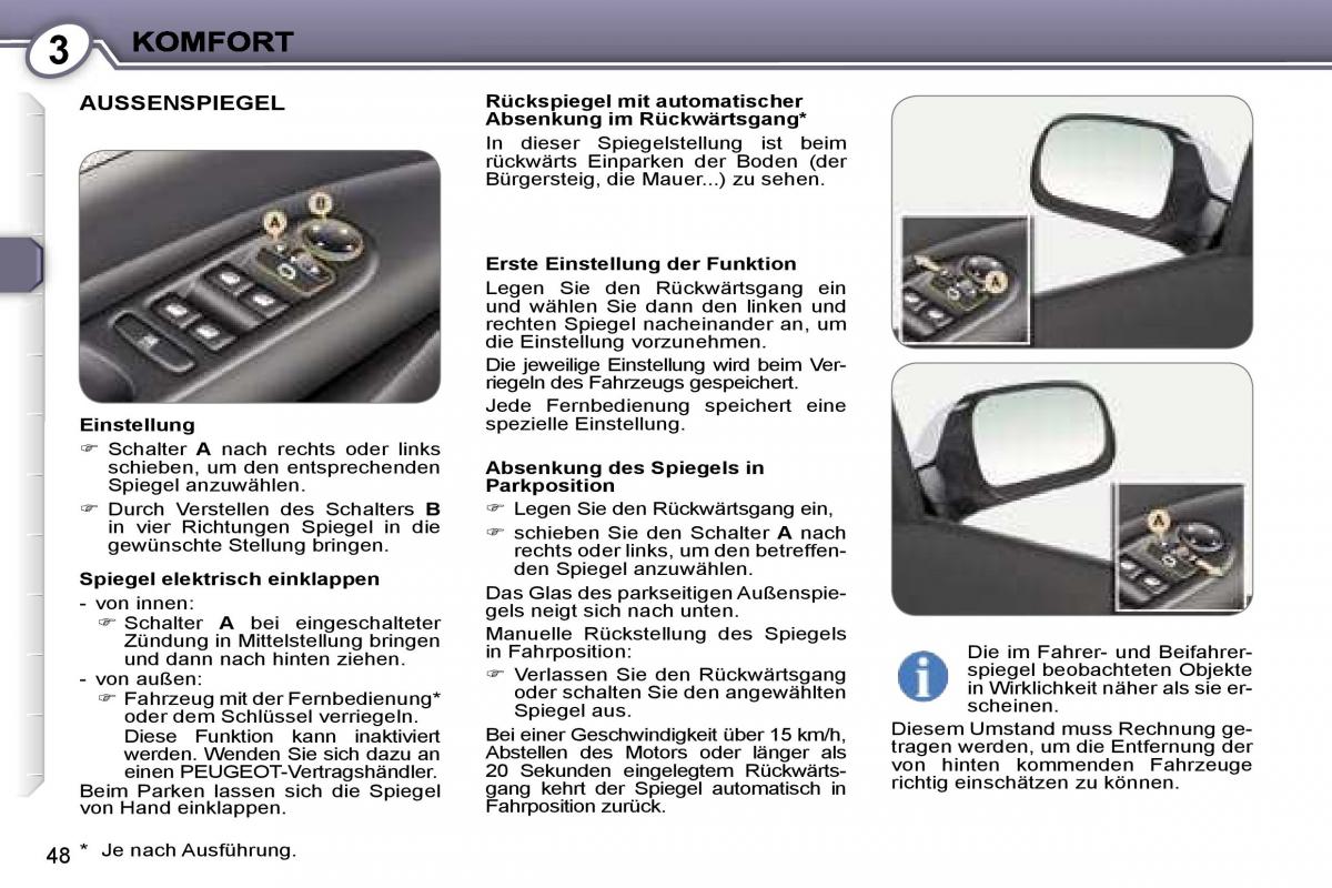 Peugeot 407 Handbuch / page 47