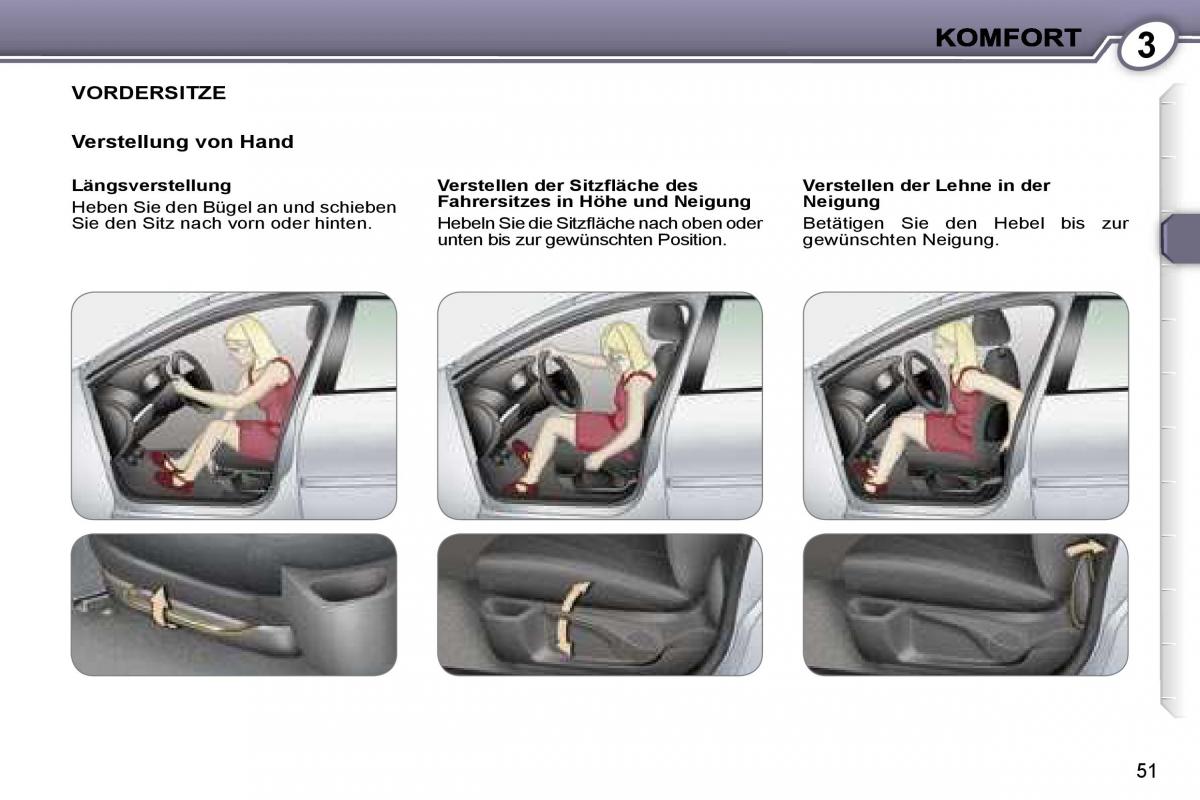 Peugeot 407 Handbuch / page 50