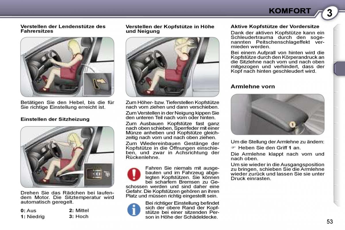 Peugeot 407 Handbuch / page 52