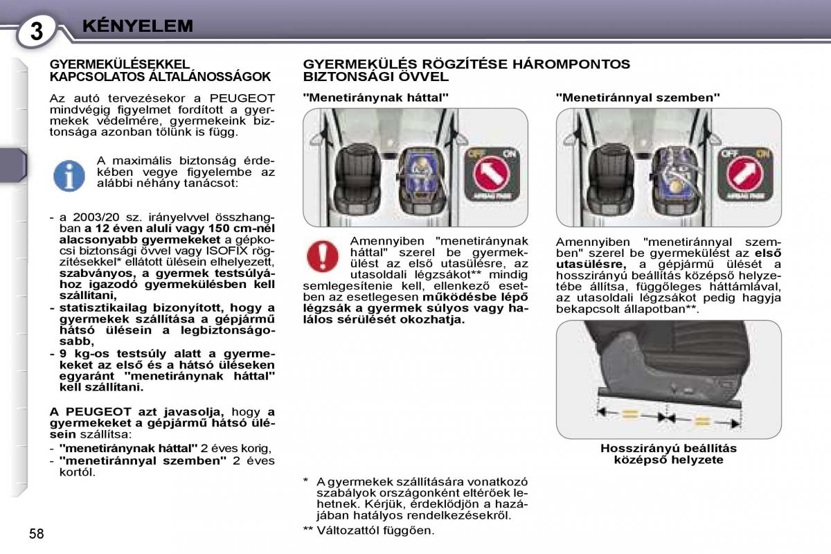 Peugeot 407 Kezelesi utmutato / page 57