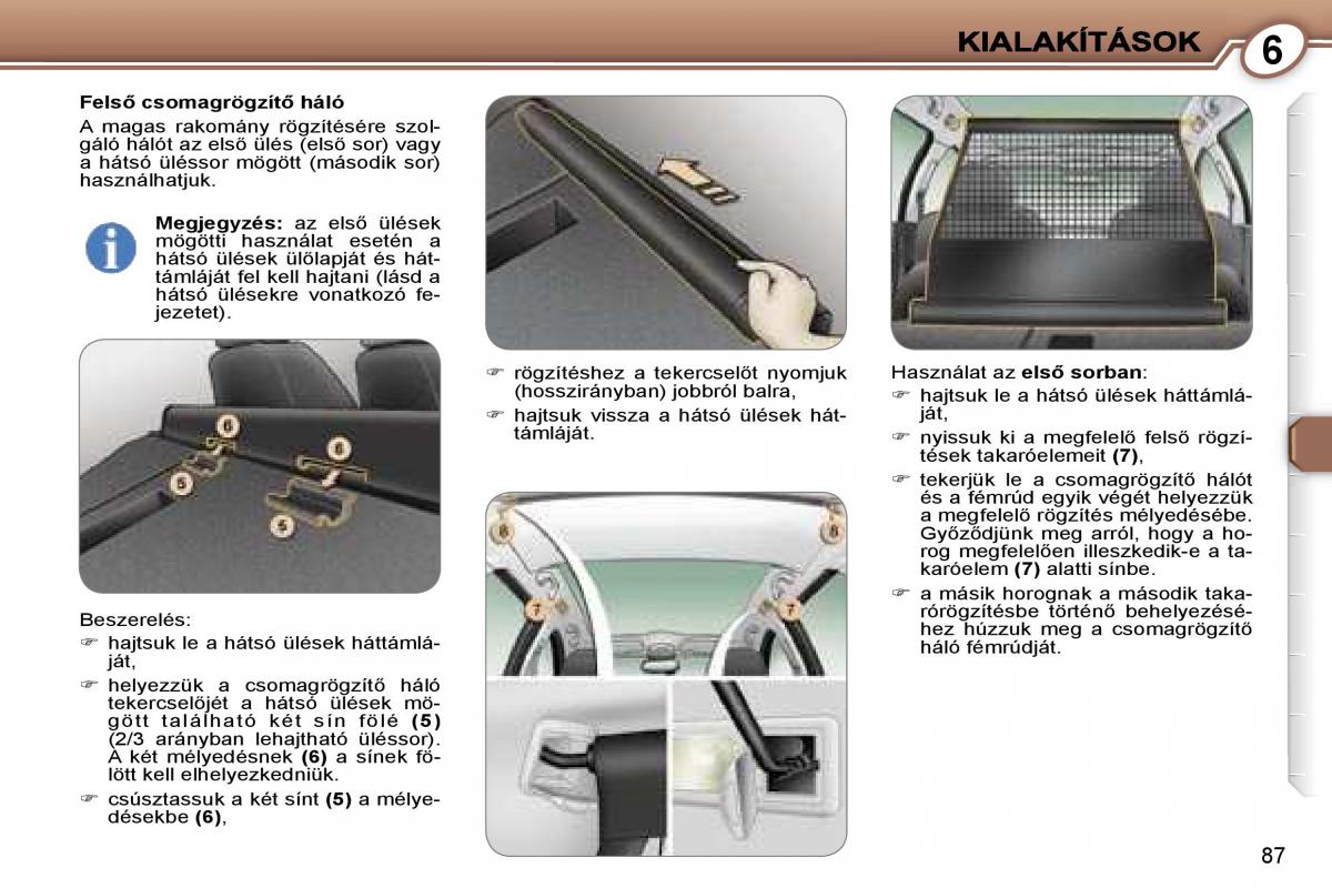 Peugeot 407 Kezelesi utmutato / page 96