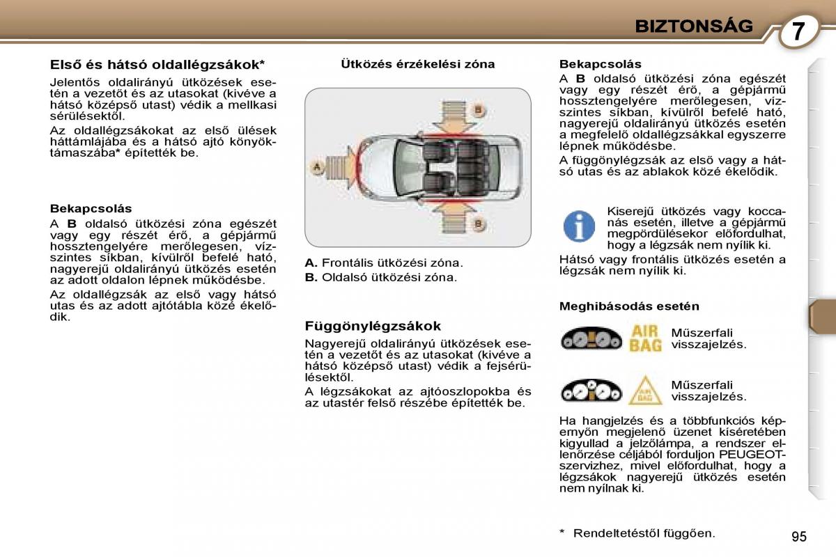 Peugeot 407 Kezelesi utmutato / page 107